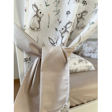 Крыша и шторы для кроватки домика ТД-28