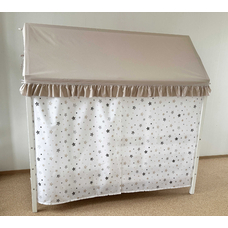 Крыша и шторы для кроватки домика ТД-36