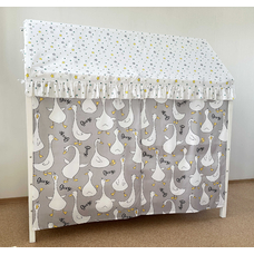 Крыша и шторы для кроватки домика ТД-38