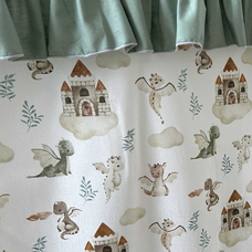 Крыша и шторы для кроватки домика ТД-47